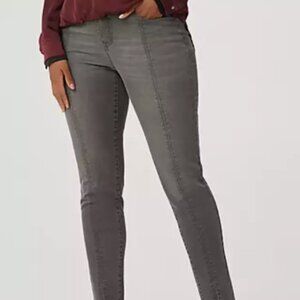 Size 4 Jeans Lisa Rinna Collection Grey Skinny Slit Front Hem
